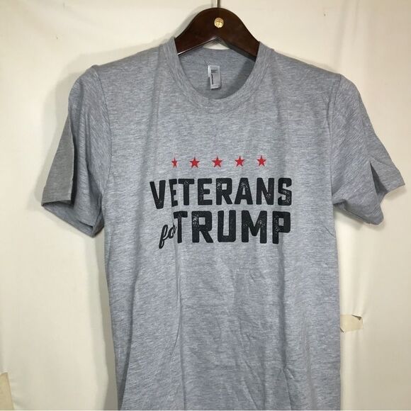 Veterans for Trump White Shirt, Size Small - Picture 4 of 6